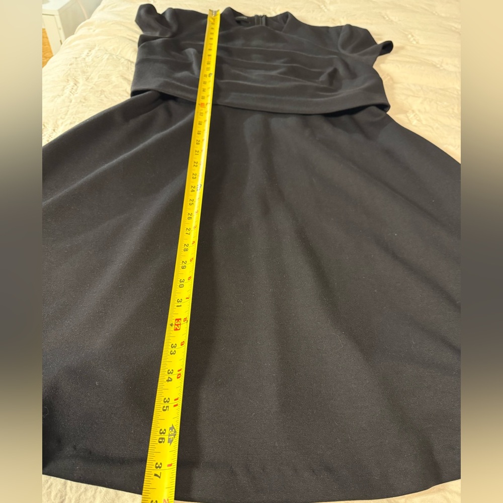 Donna Morgan Black Womens Layered Midi Dress size 6 - Picture 8 of 10